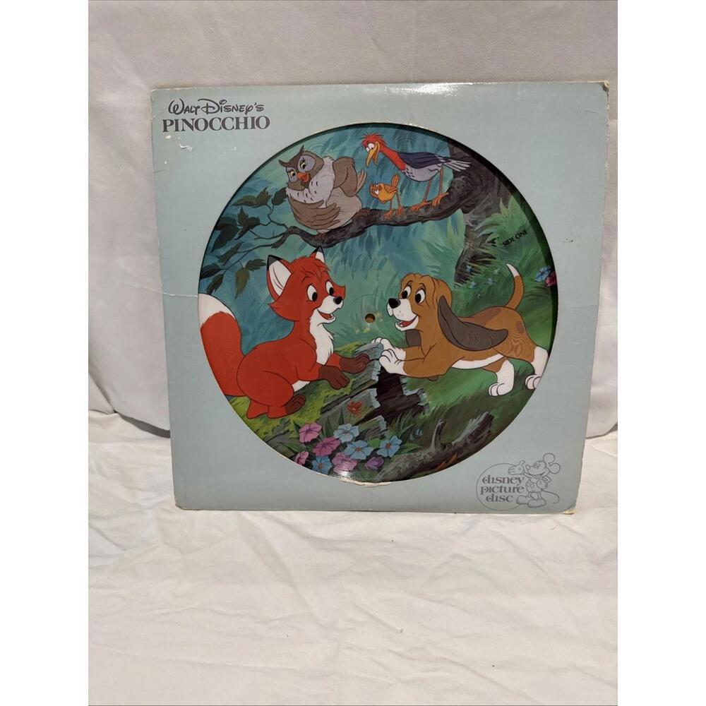 Walt Disneys Pinocchio Vinyl Record 2 Piece Set- Kids